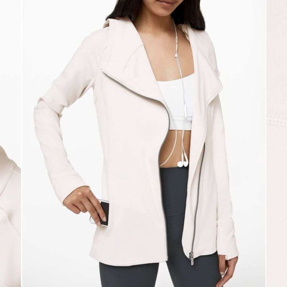 Lululemon Every Journey Hoodie Full Zip Long Sleeve Light Chrome Women’s 4 - Picture 2 of 9